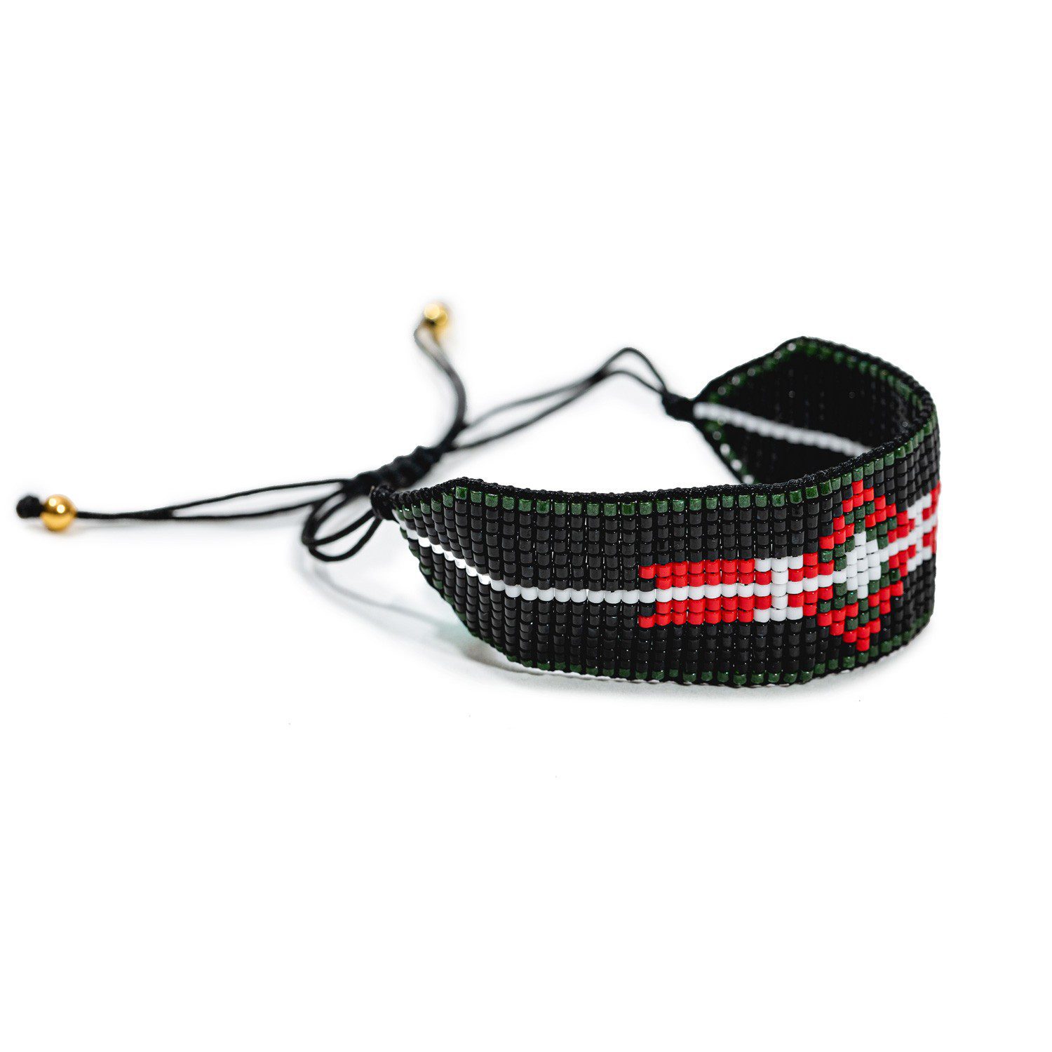 Unisex Handmade Al-Sadu Bracelet Green, Red,White Made In Spain