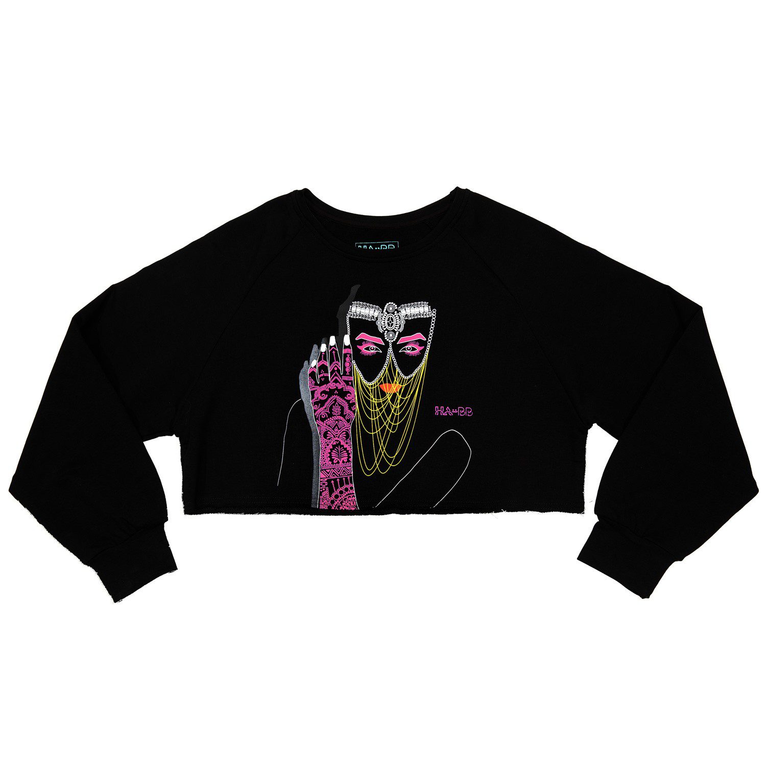 Sexiest Black Crop Top, Arab Eyes