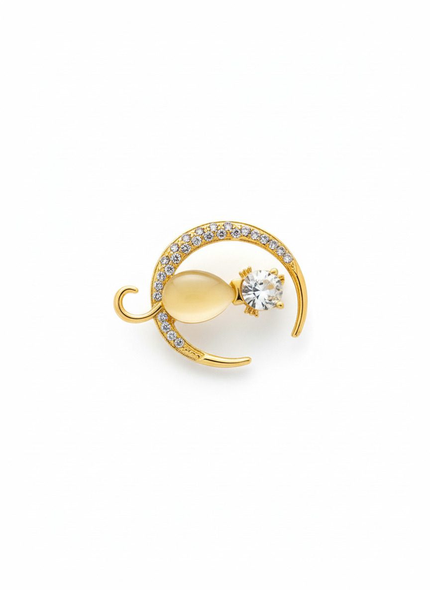 Latest Hair Accessory Golden Cat Moon