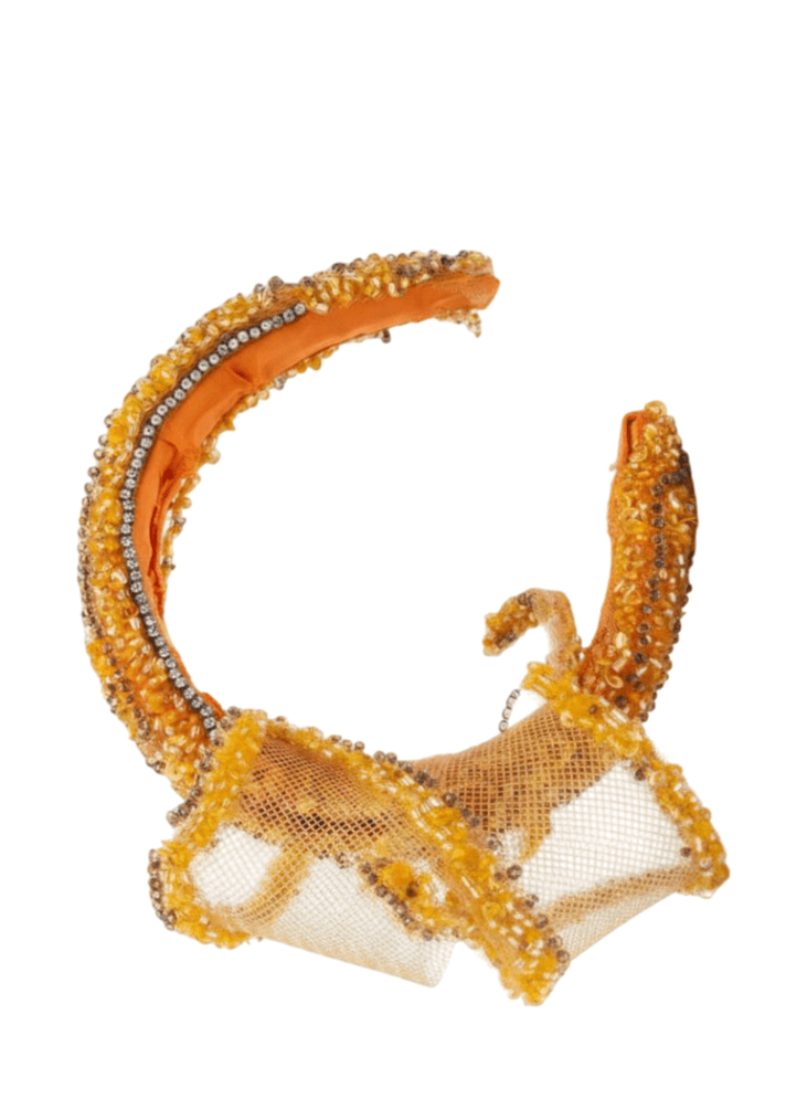 Orrange Head Band With Crystal