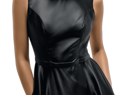 Black Casual Party Wear Dress-Free-Size