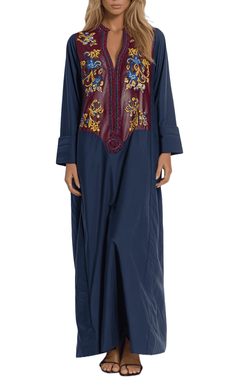 Royal Blue Formal Wear Dress Free Size