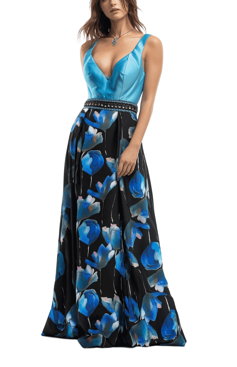 Greenish Blue Casual Party Dress Free Size