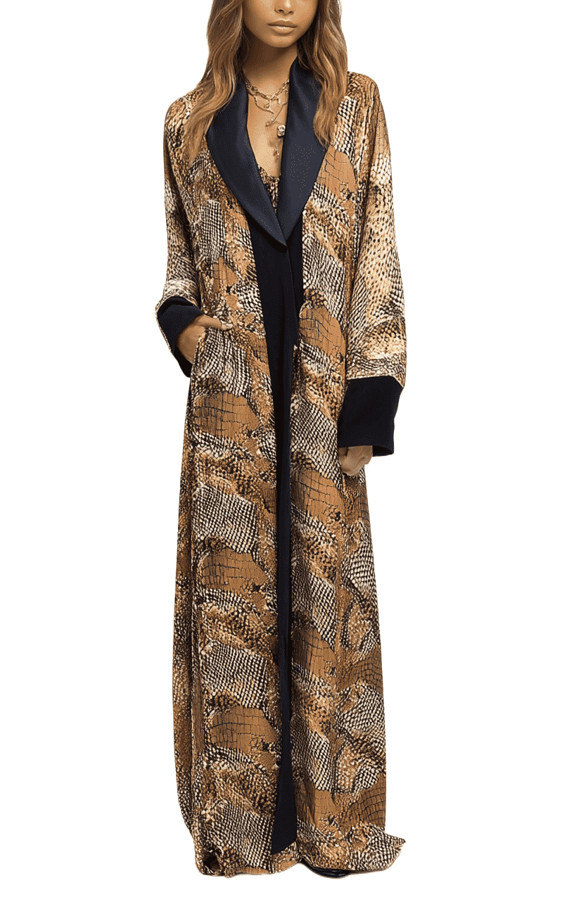 Marwa Ghassan Brown Abaya – Free Size