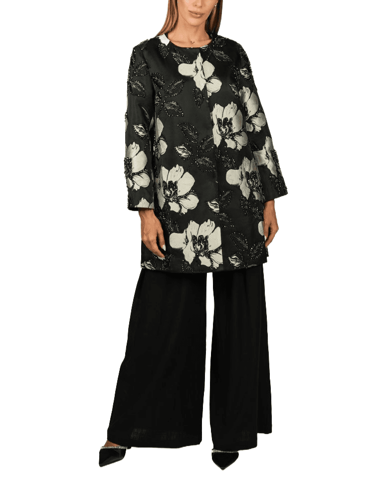 Stylish Dress Coat Black Free Size
