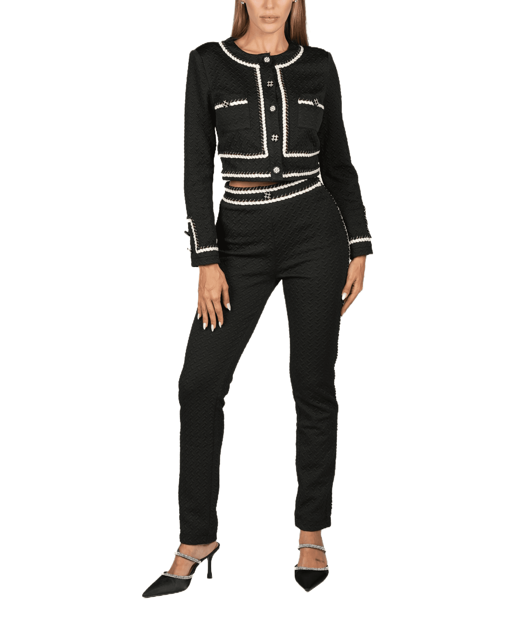 Jacket Trousers Set Black