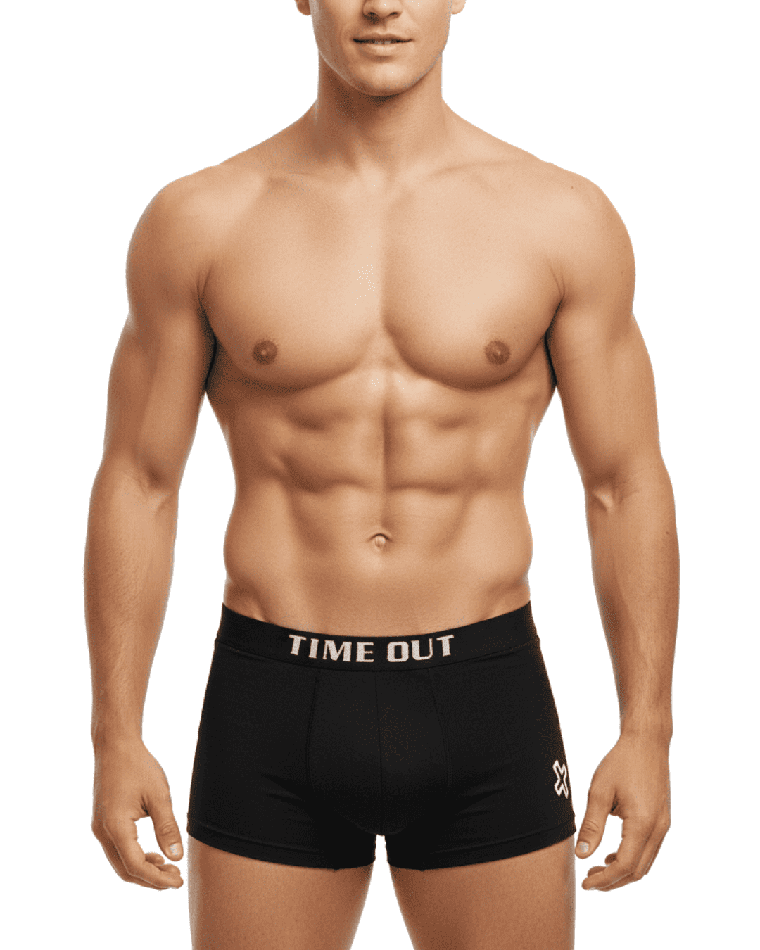 Black and White Fitted Men Boxer