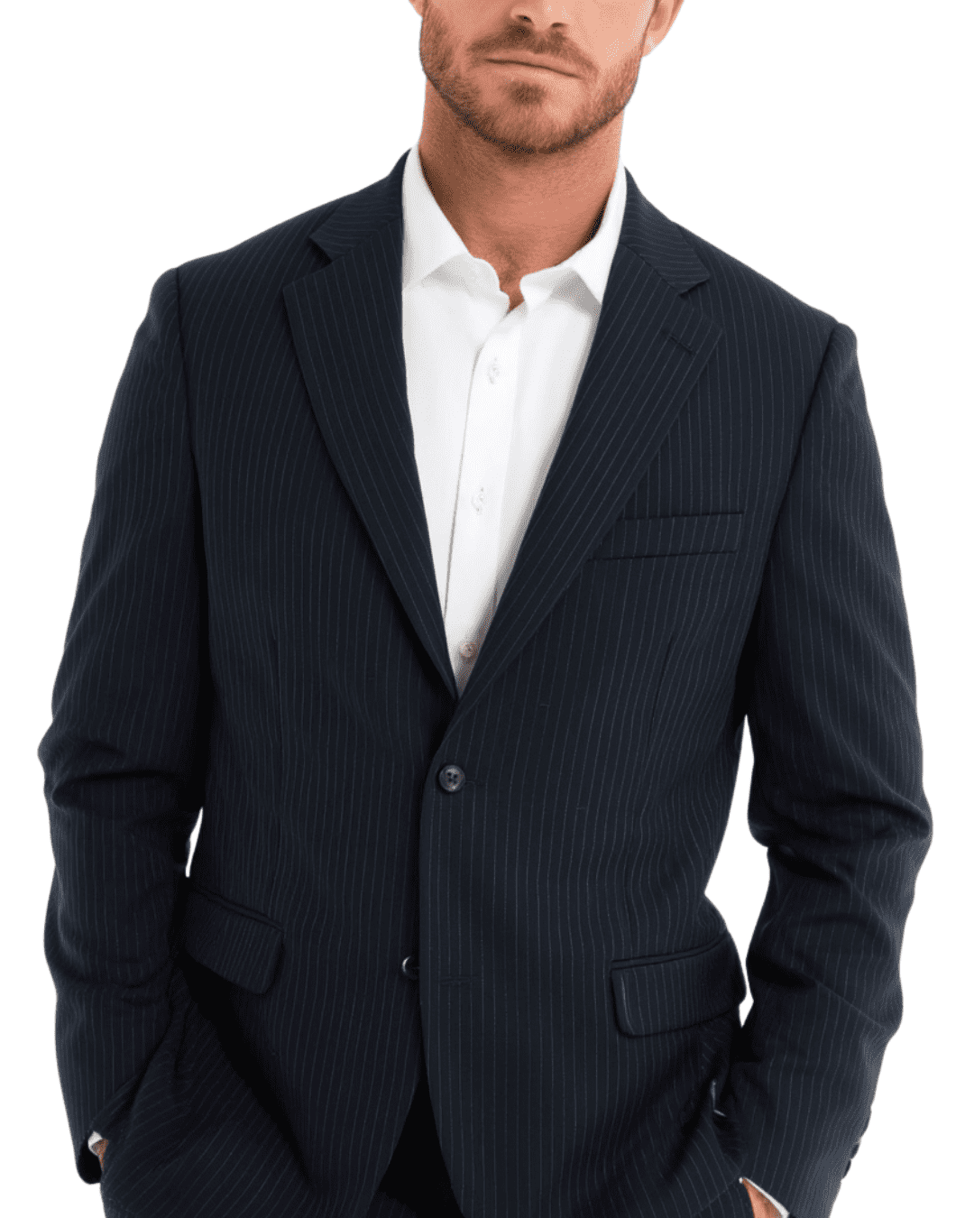 Dark Blue Vagant Hand Stitched Suit