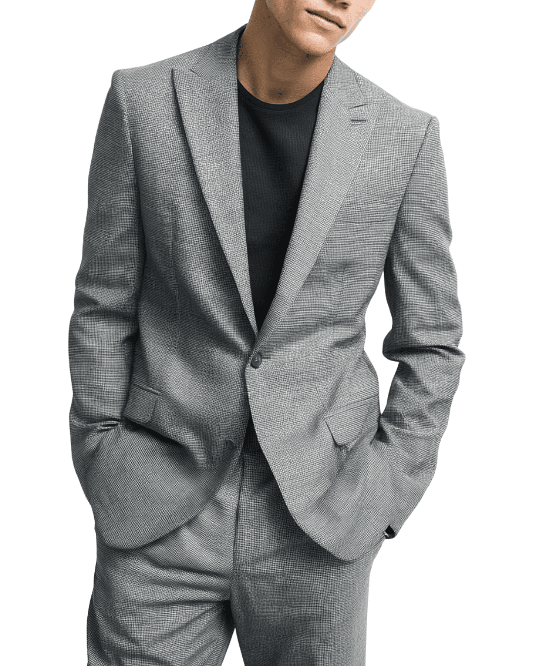 Silver Formal Vagant Hand Stitched Suit