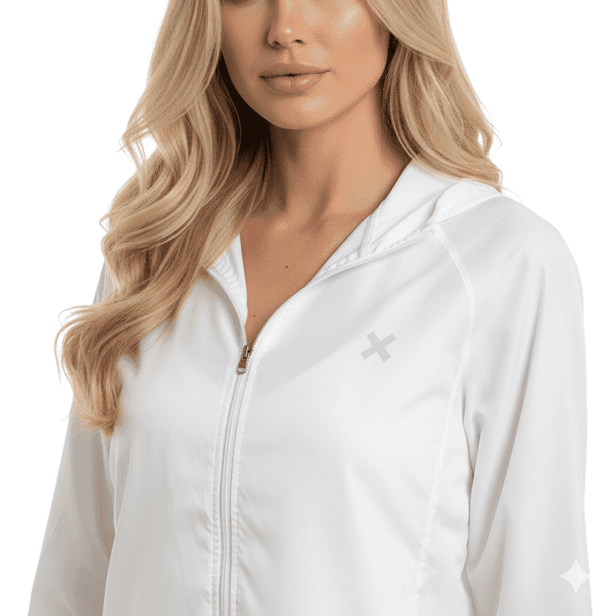 Women’s Lightweight Full Zip High Neck Workout Jacket | Elegant F