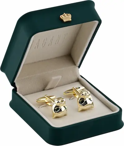 Gold Fox Head Cufflinks