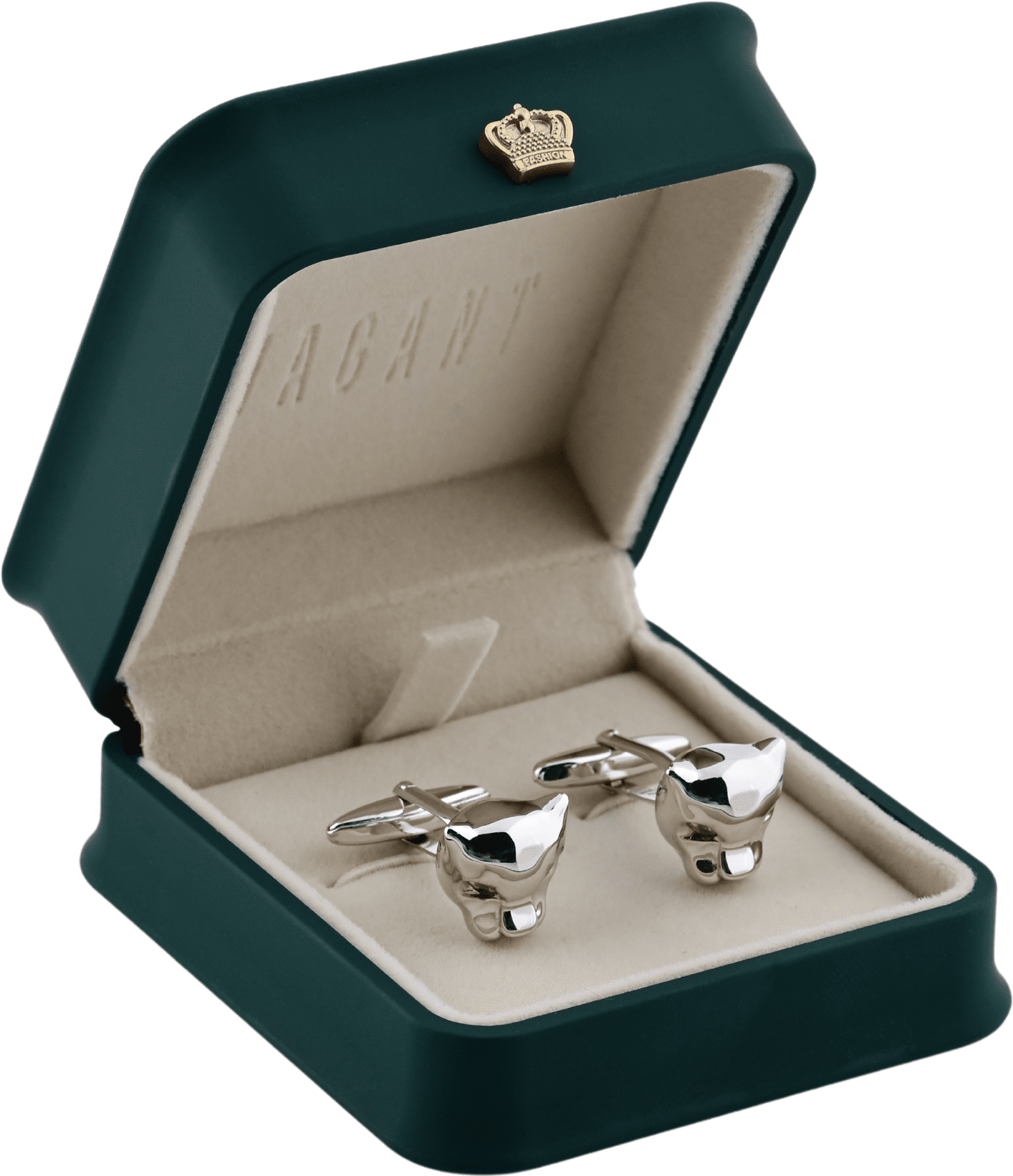 Fox Head Silver Cufflinks