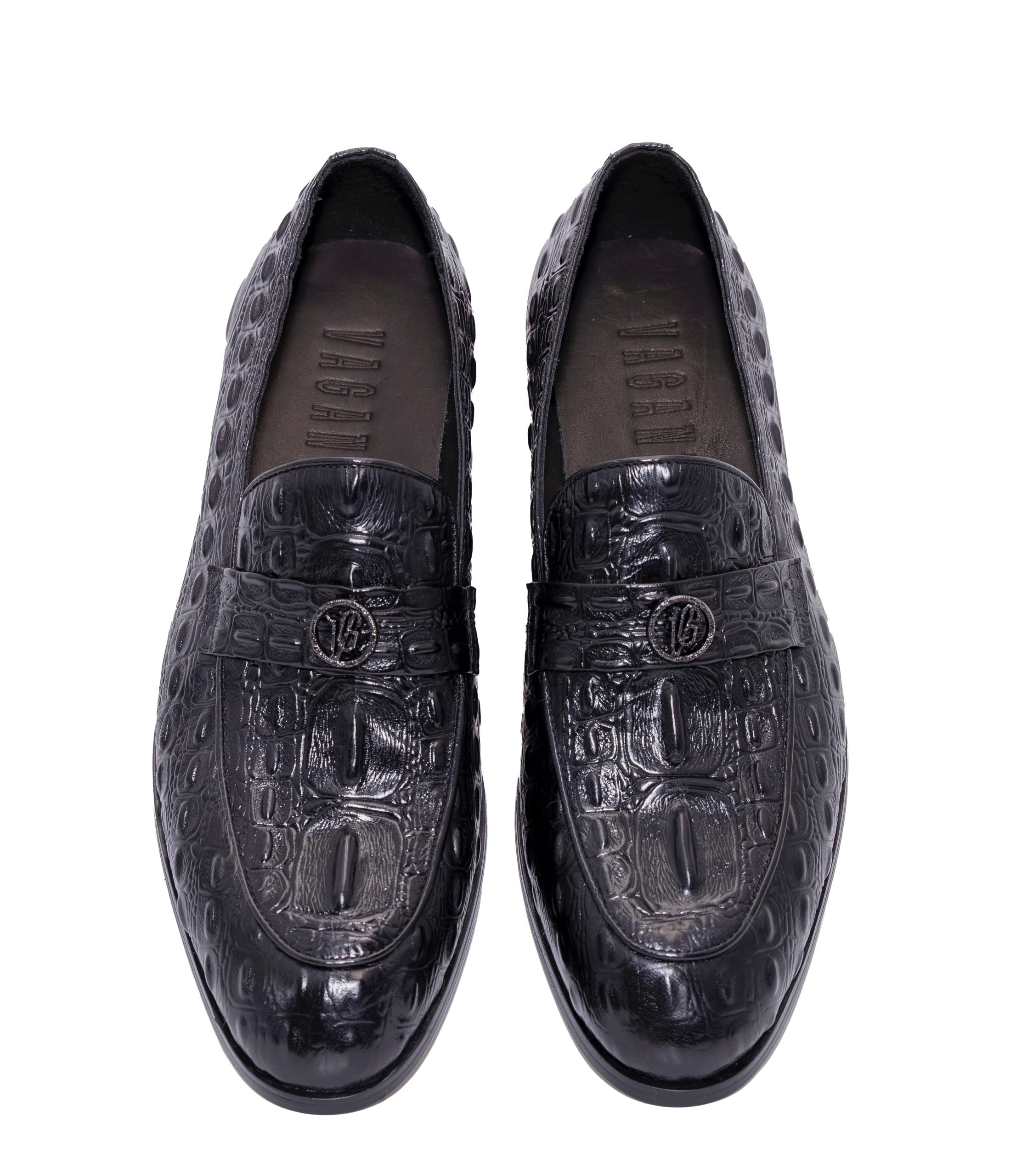 Men’s Dual-Tone Shoe — Black and Blue Formal Size