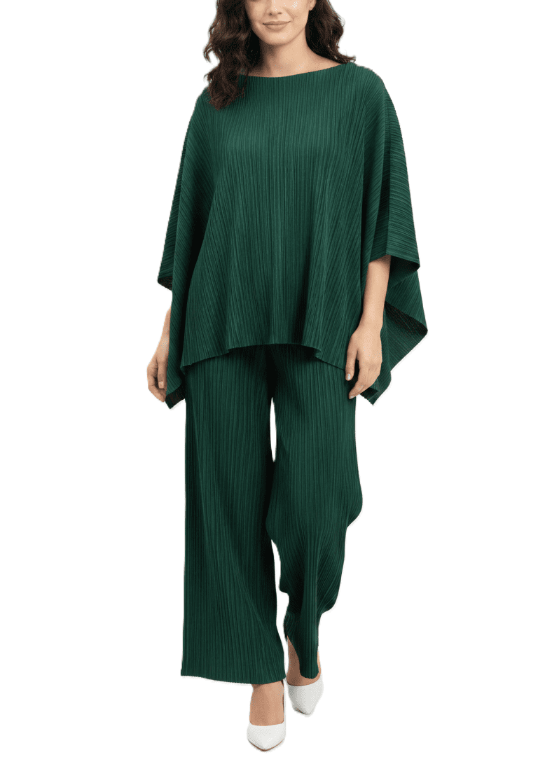 Stylish HDS Green Top and Trousers Set