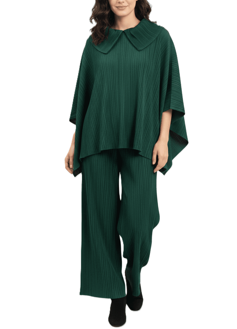 Latest HDS Green Casual Wear Set with Stylish Collar