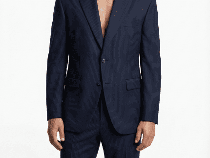 Navy Blue Classic Tailored Blazer Set