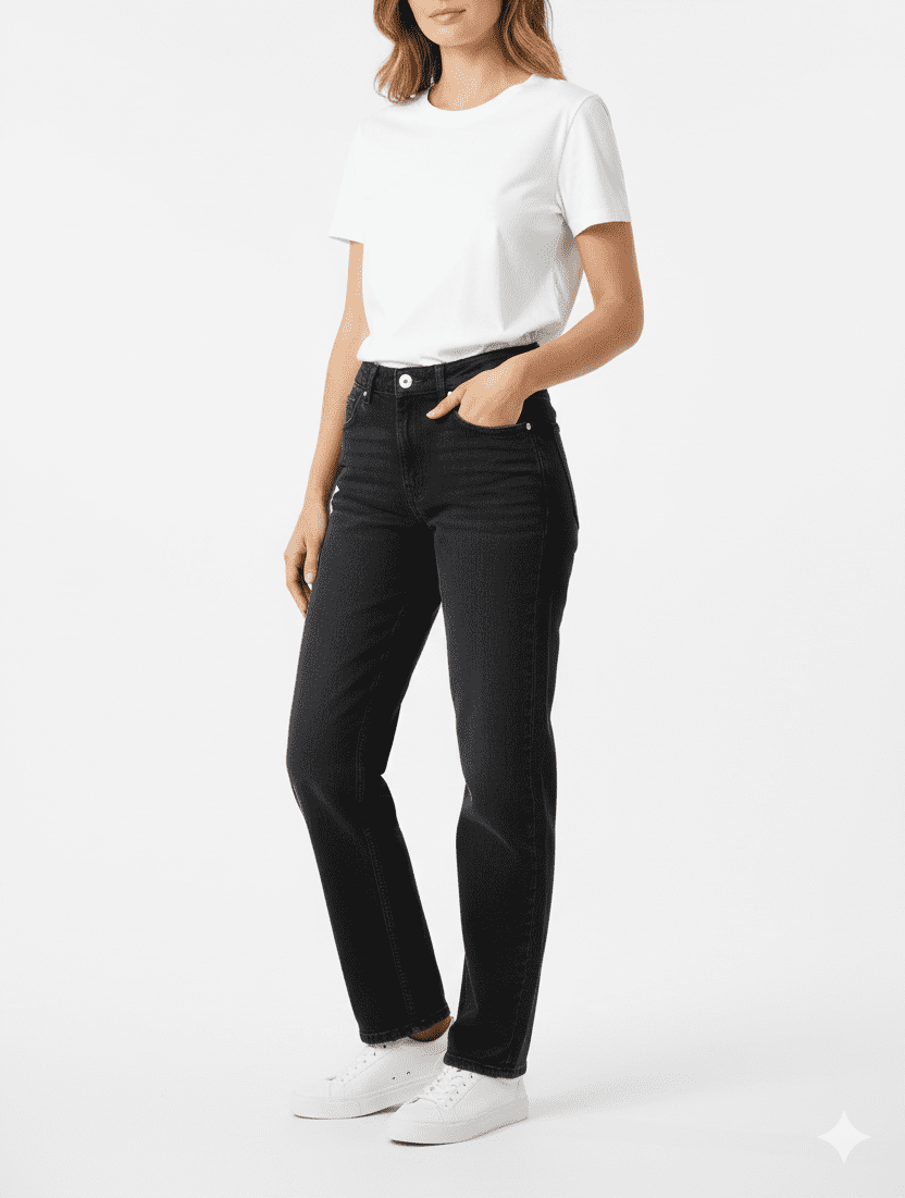 Women’s Dark Grey Casual Fit Jeans