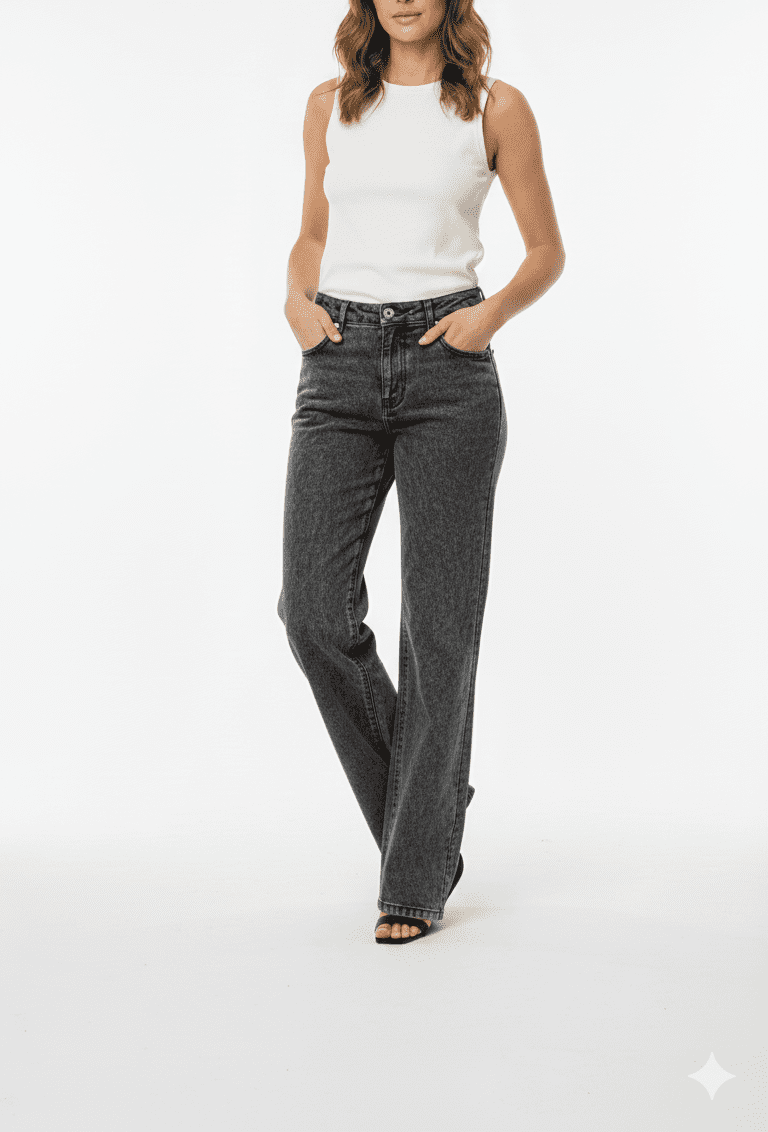 Grey Slim Fitted Casual Jeans