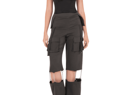 Olive Chain-Link Cargo Pant