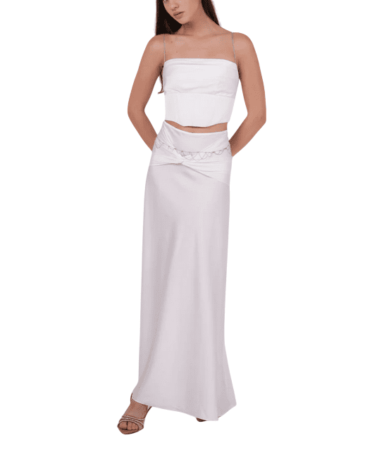 White Chain Top | Elegant Fashion