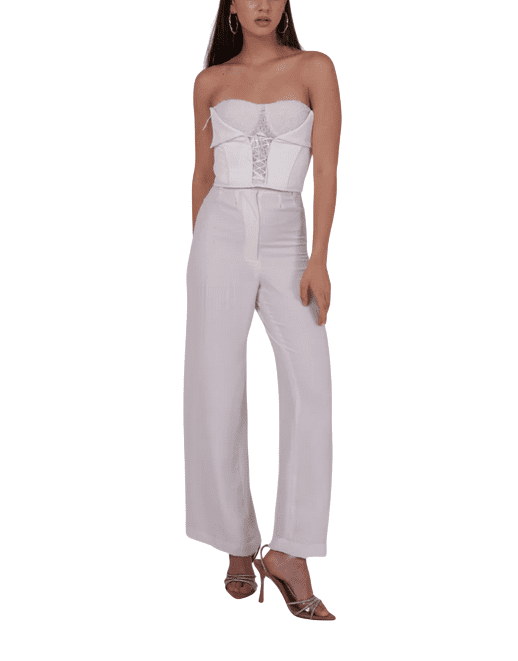 White Ribbon-Flap Top